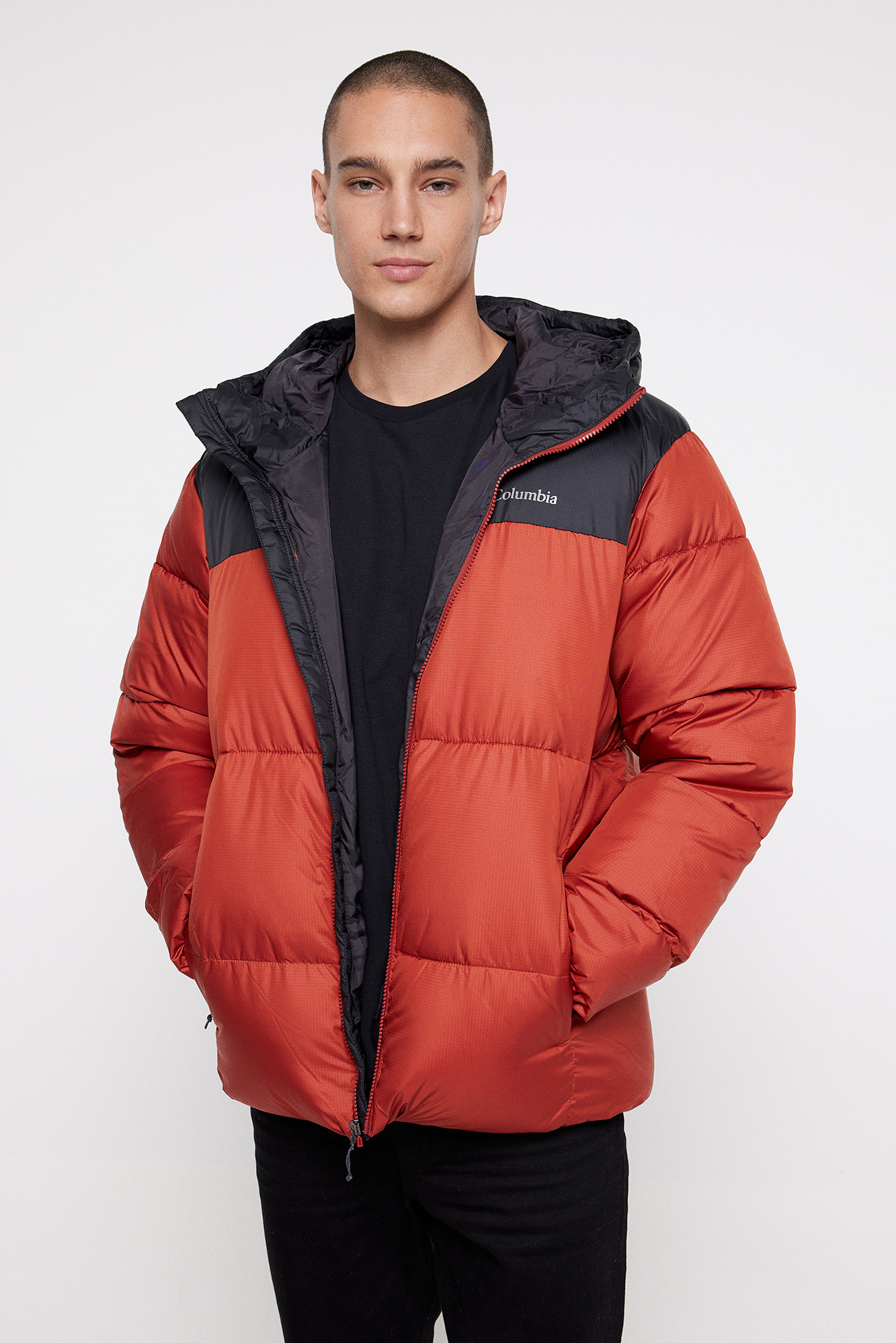 Jaqueta acolchoada masculina Columbia™ Puffect™ com capuz