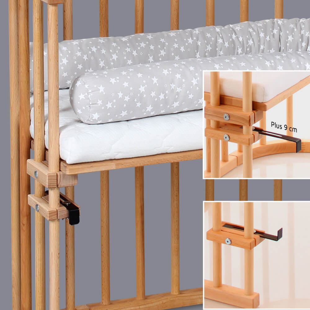 babybay Kinderbett-Umbausatz passend für Modell Original, weiß lackiert