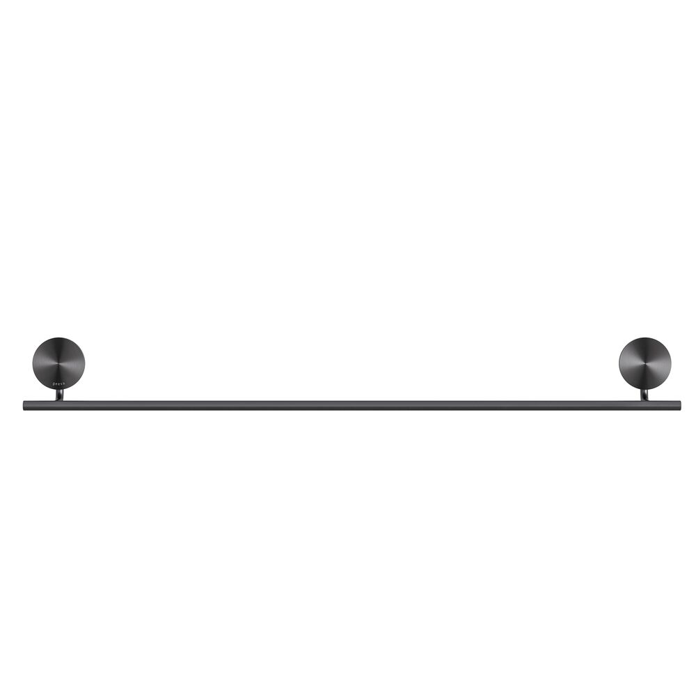 Geesa Opal handdoekrek 60cm zwart metaal geborsteld