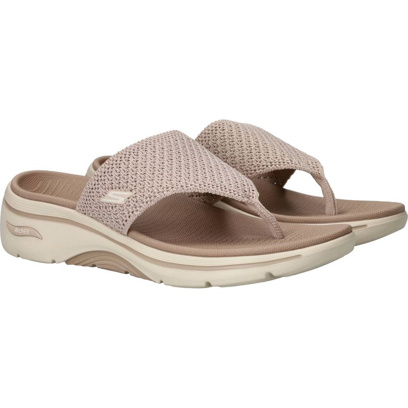 Skechers Go Walk Arch Fit 2.0 - Carrie Slippers Taupe Dames