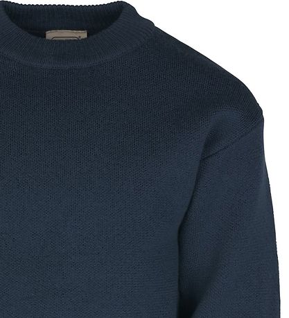 Voksi Bluse - Wolle - Poppy Blue
