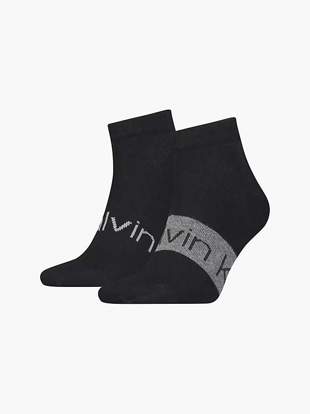 Conjunto de 2 meias de tornozelo com logotipo