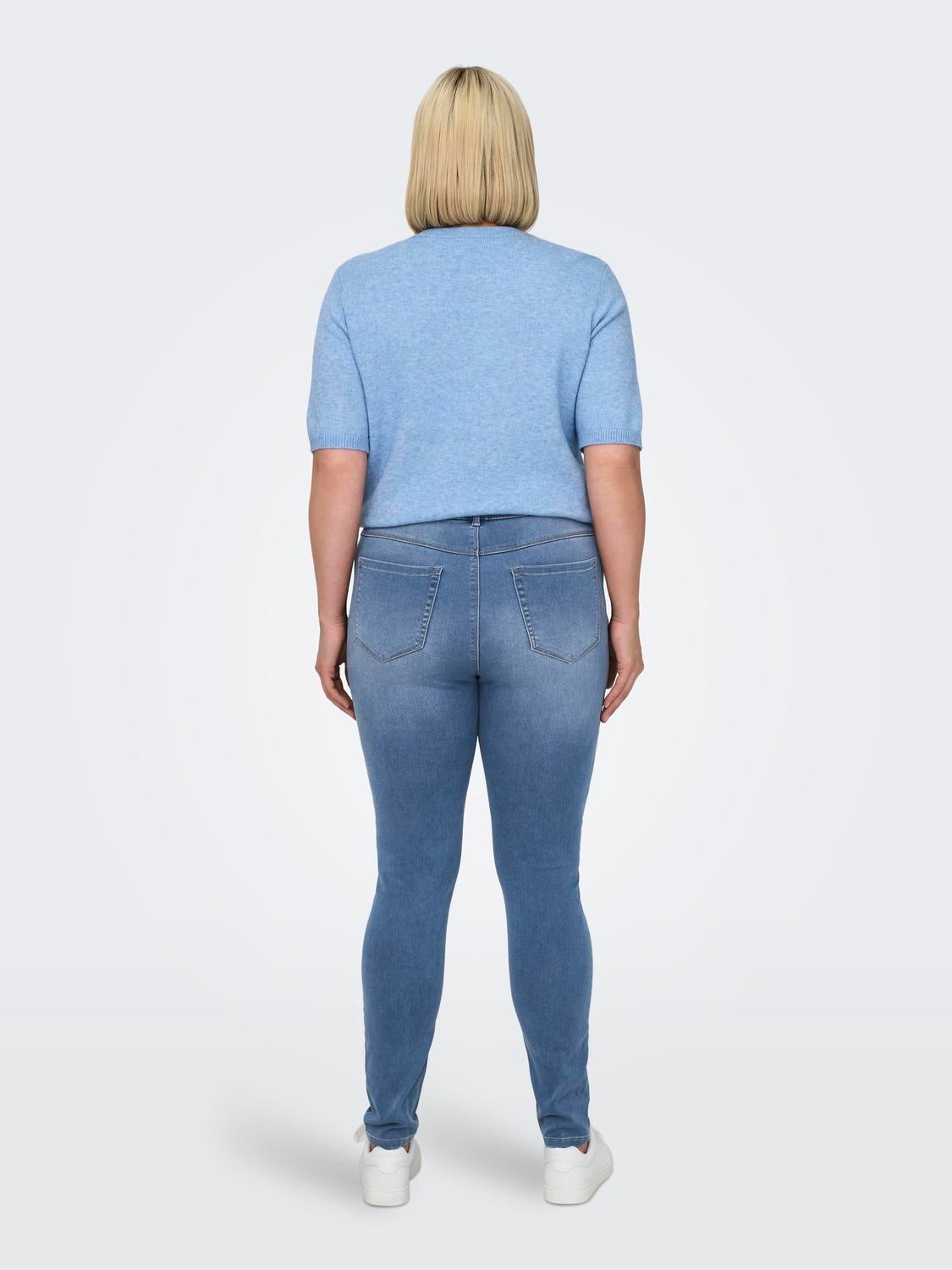 CARAUGUSTA Hohe Taille Skinny Fit Jeans Light Blue Denim