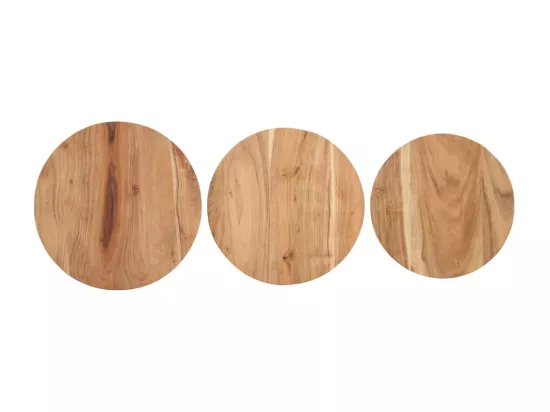 Tables d'appoint 3 pièces Bois d'acacia solide