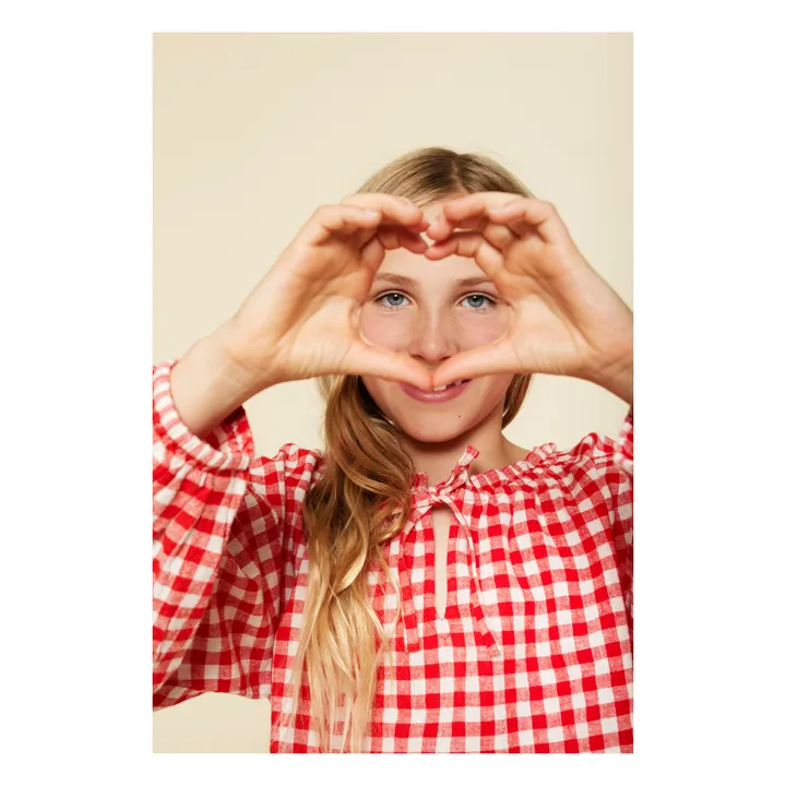 A Monday in Copenhagen Blouse Elisa Vichy Coton Bio | Rouge