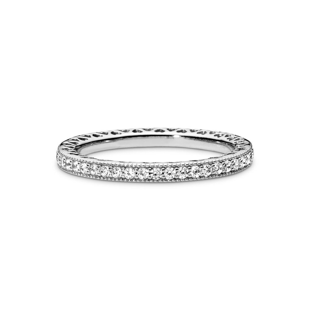 Pandora Signature Sparkle & Hearts Ring