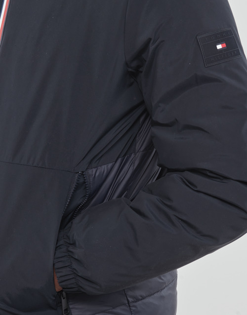 Tommy Hilfiger - MIX MEDIA STAND COLLAR JACKET - Marine
