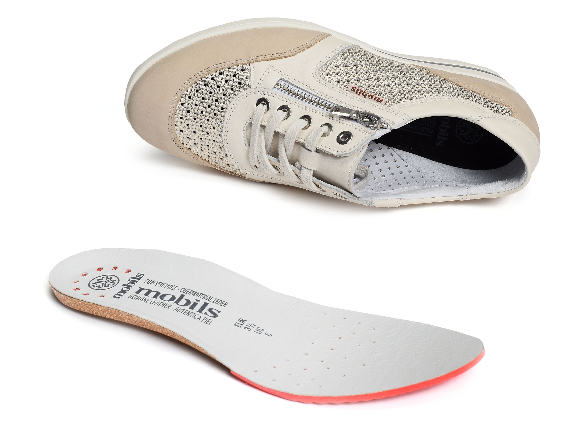 Precilia perf beige