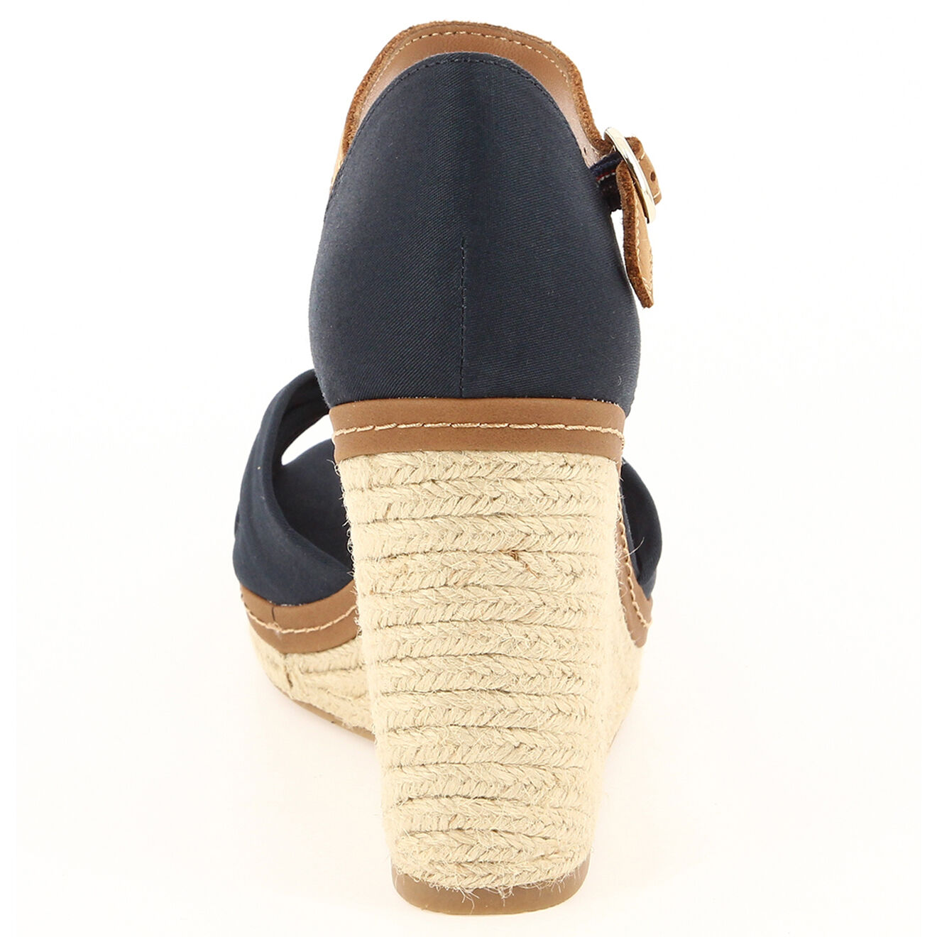 Tommy Hilfiger Sandales compensées Iconic Elena bleu marine - Talon 10 cm