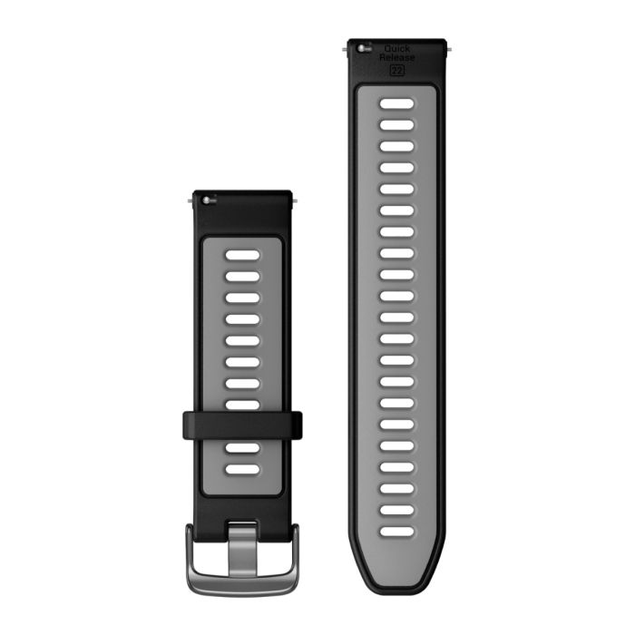 Garmin Unisex Tilbehør til ure/armbånd Quick Release 22 mm Strap (Silicone) Sort