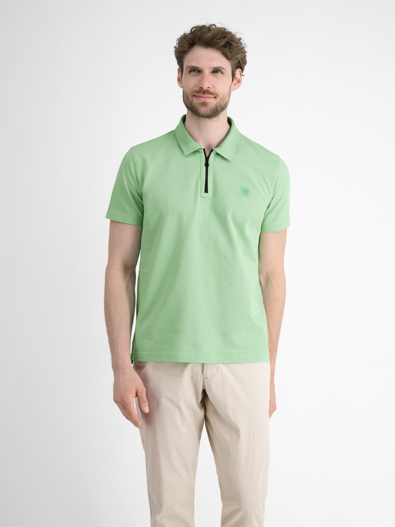 Herren Poloshirt mit Reißverschlusskragen
