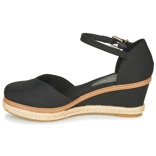 Tommy Hilfiger - BASIC CLOSED TOE MID WEDGE - Noir