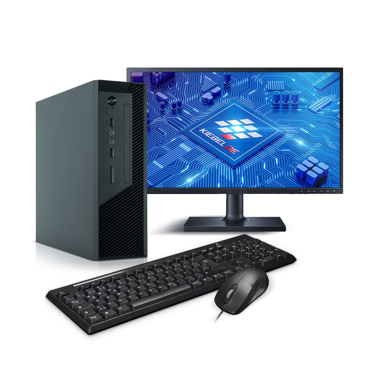 PC Set Business mit 27 Zoll TFT Multimedia AMD Ryzen 5 5600G, 16GB DDR4, AMD Vega Grafik, 1TB SSD, WLAN, Windows 11
