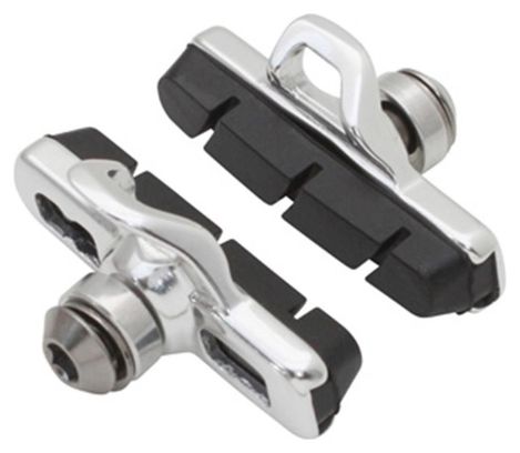 PORTE PATIN FREIN ROUTE A CARTOUCHE NEWTON TYPE CAMPAGNOLO ALU (1 PAIRE)