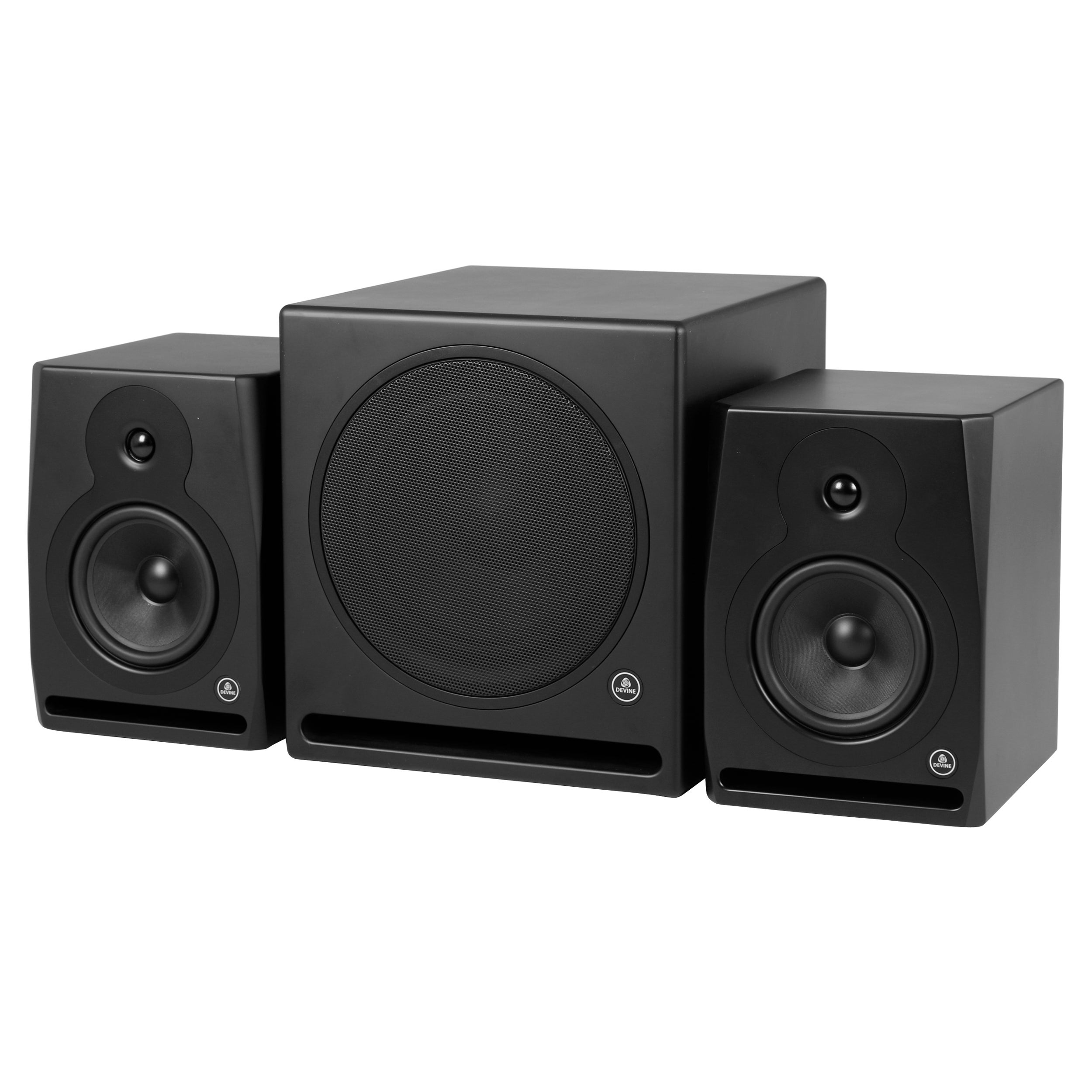 Devine RX-6A Black (2x) + Sub studiomonitoren