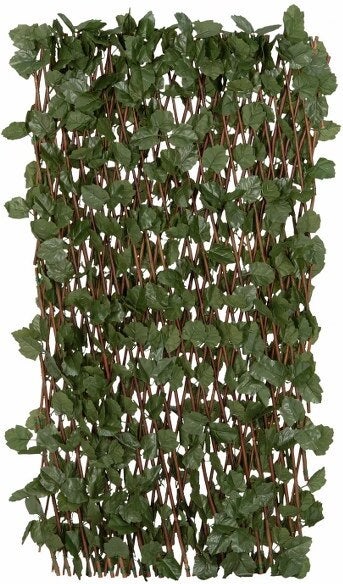 Intratuin klimrek met kunstbladeren Gabe groen / bruin 100 x 200 x 9 cm