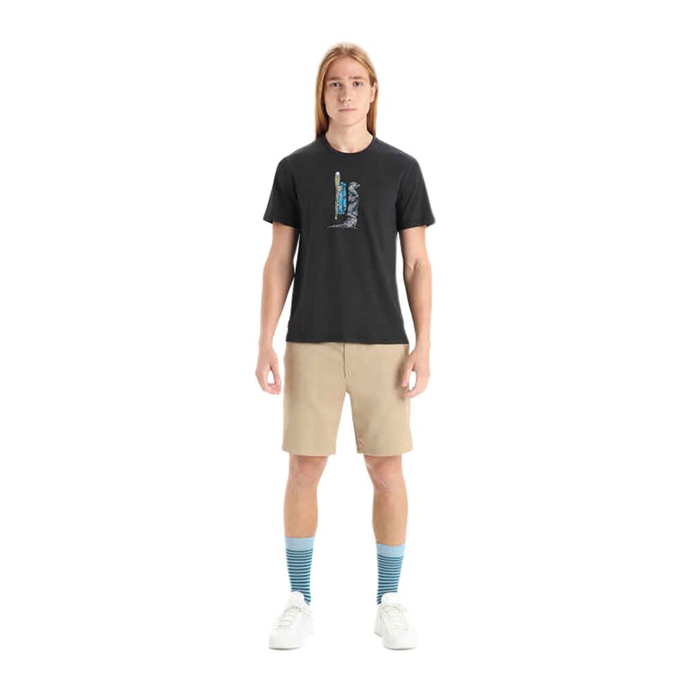 Icebreaker CTL CLSSIC PADDLE - Tee-shirt Homme black