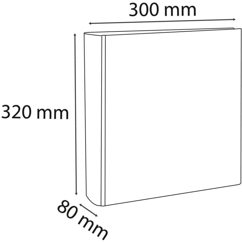 Classeur à levier plastifié Exacompta Krea Cover personnalisable A4 maxi - Dos 8 cm