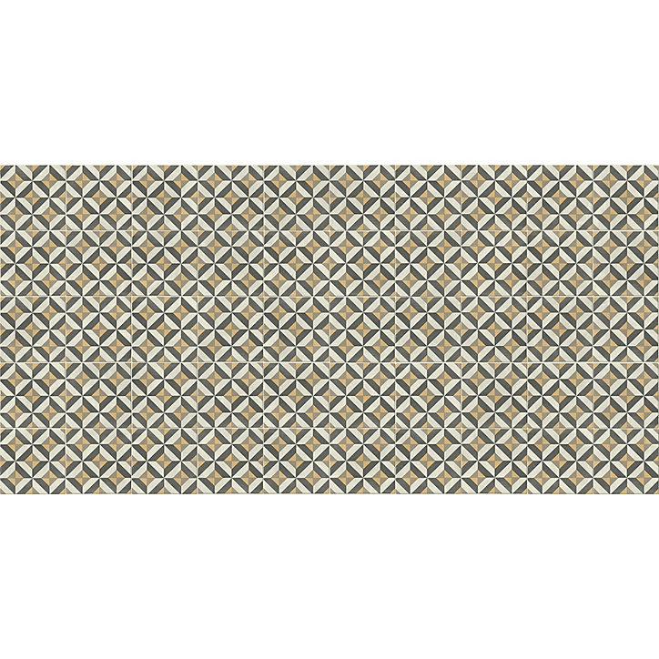 Revêtement sol PVC Trento effet carreau de ciment multicolor 2m (vendu au m²)
