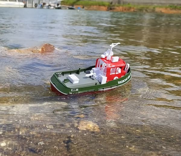 Tug Boat - Radiostyrt mini Slepebåt 686 - Svart