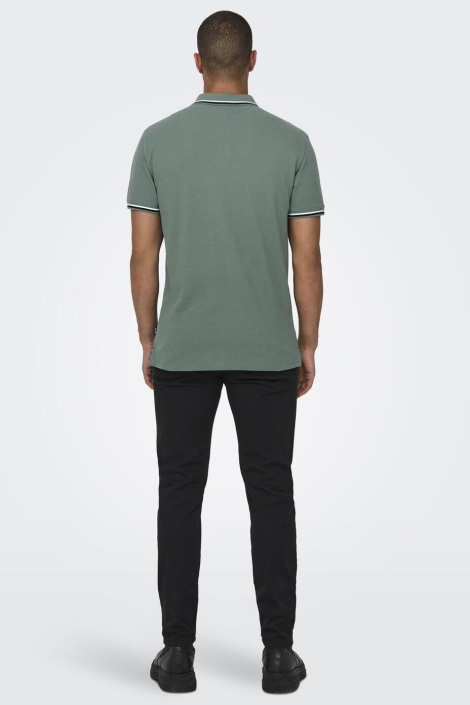 Only & Sons groene heren polo