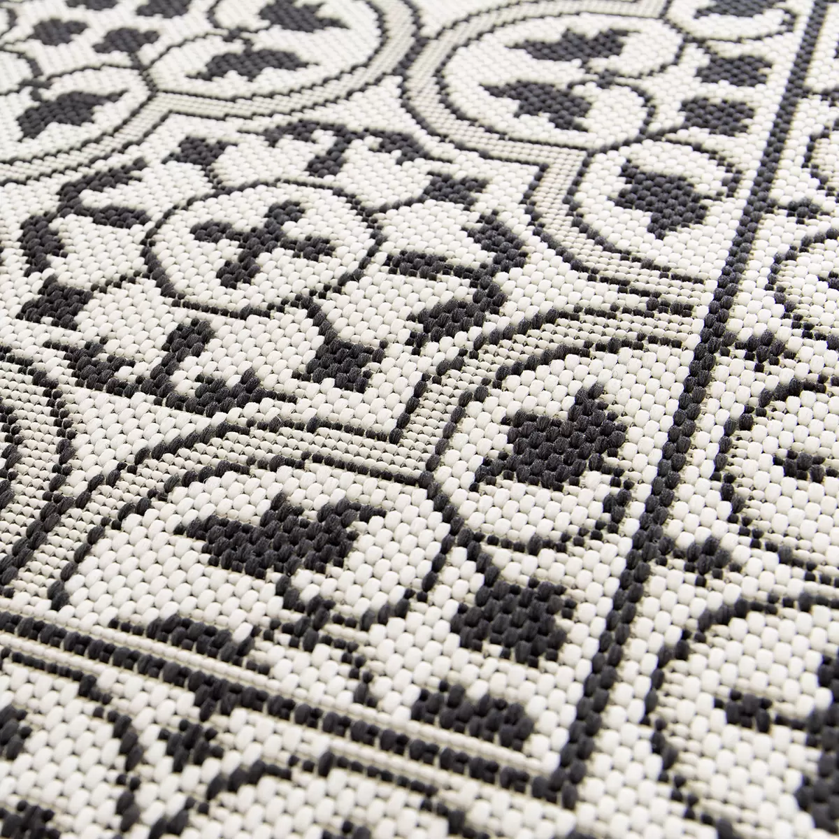 Teppich Patio Flatweave Anthrazit
