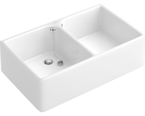 Villeroy & Boch O.novo dubbele spoelbak 895x550 mm 633200 wit