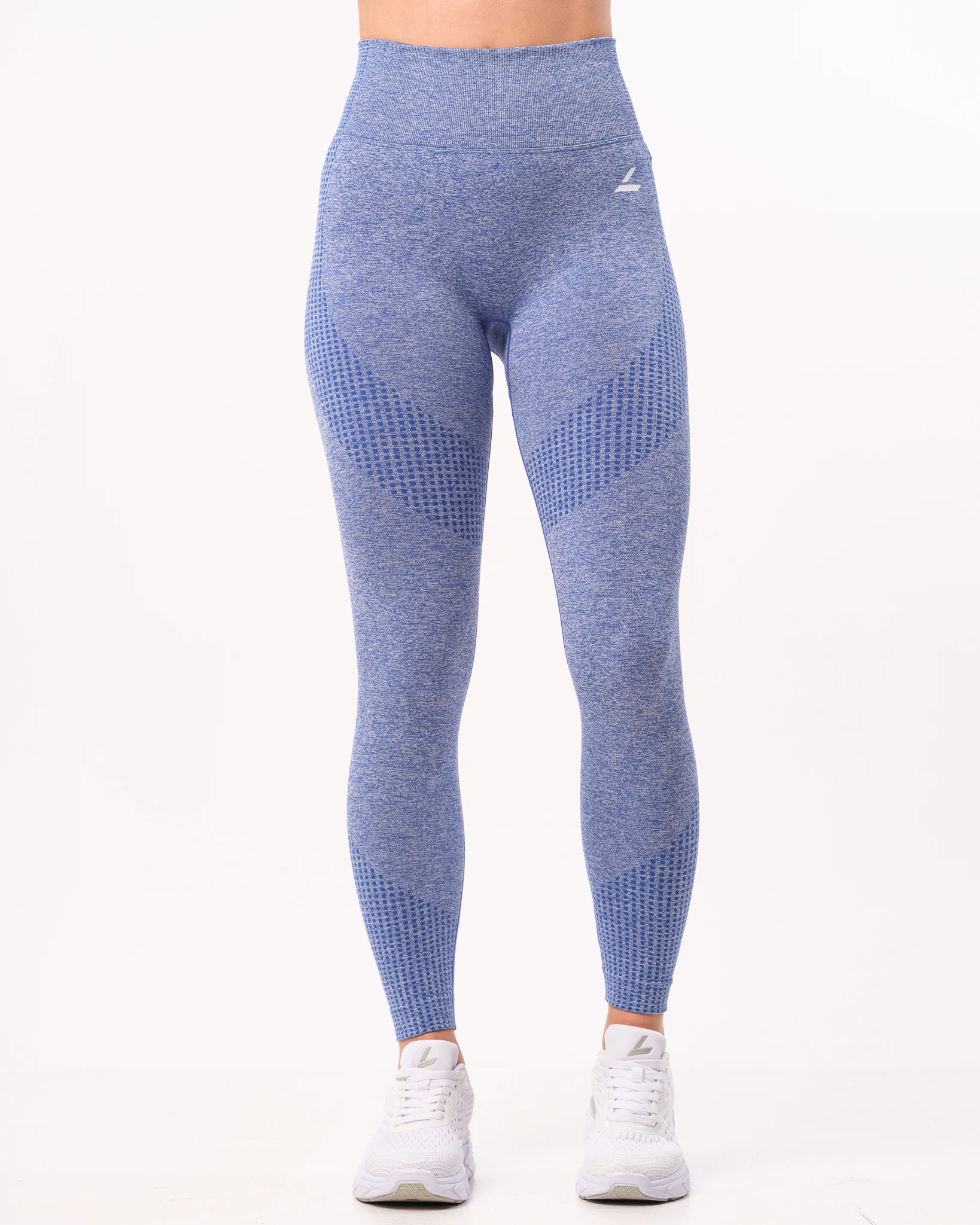 LEVITY Phase Seamless Tights Blue Lolite Melange