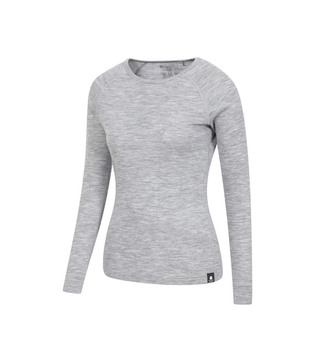 Mountain Warehouse - Haut thermique MERINO - Femme (Gris clair) - UTMW1685