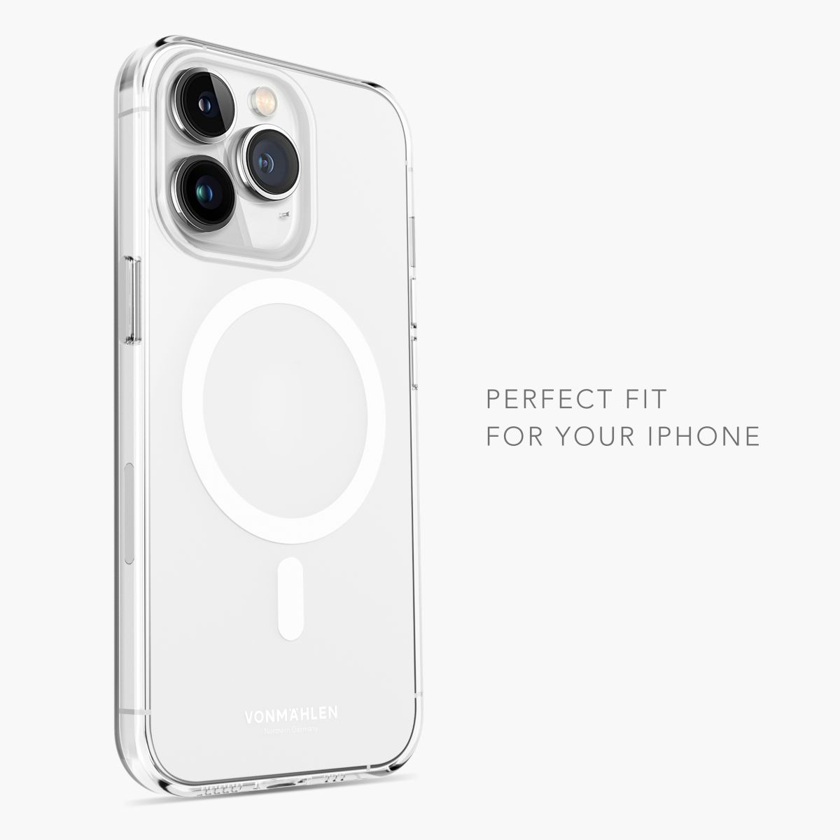iPhone 12 / iPhone 12 Pro MagSafe Hybrid Hülle TPU Bumper   Acryl Rückseite Transparent Case (TRC00002) - Transparent