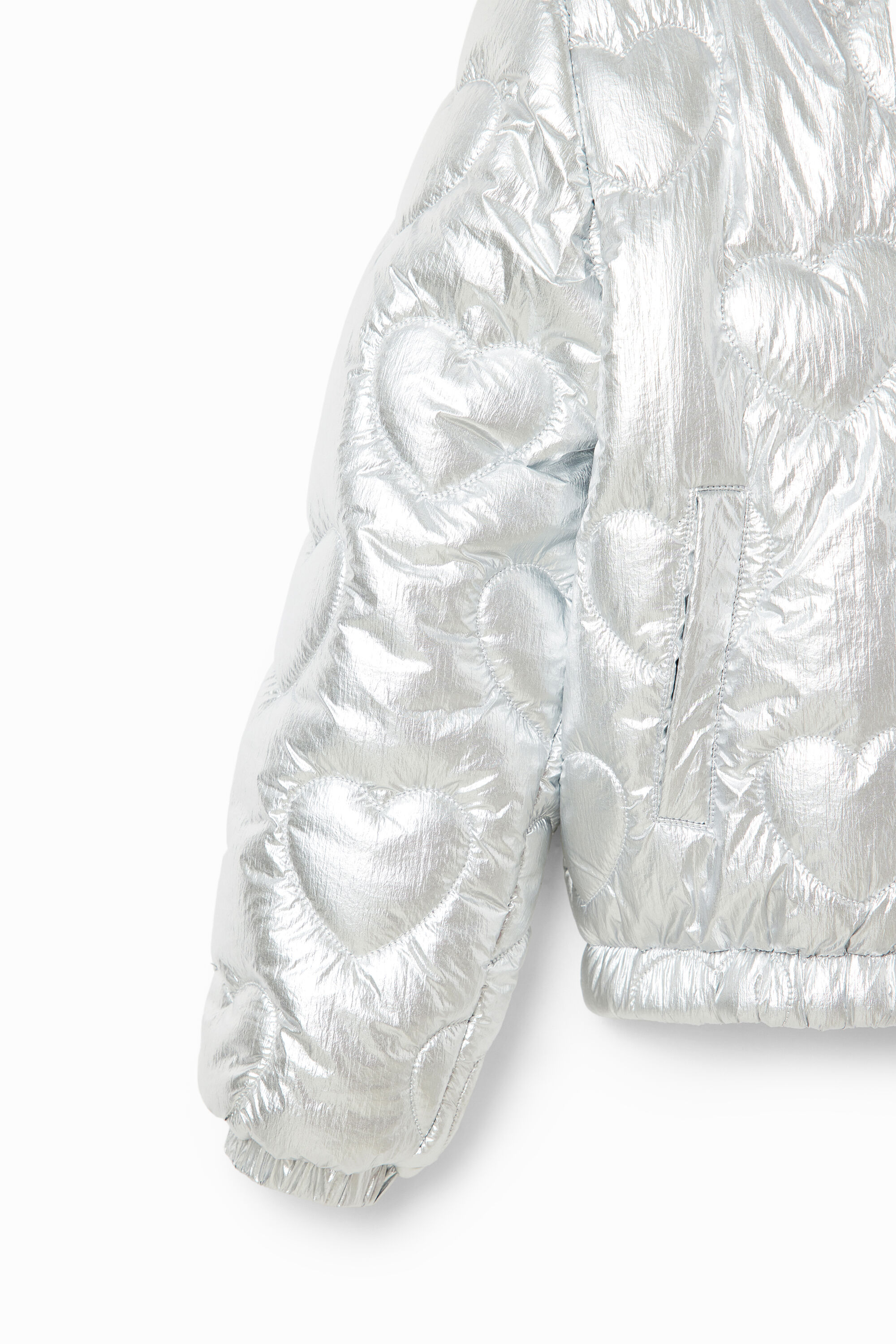Blouson matelassé cœurs