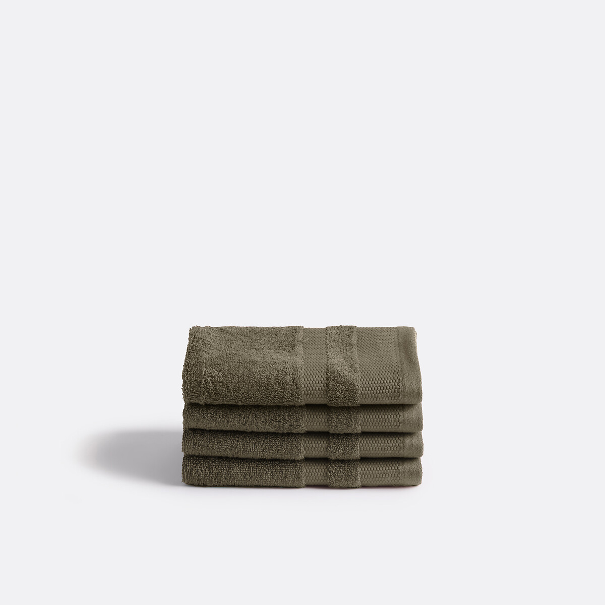 LA REDOUTE INTERIEURS<br>Conjunto de 4 toalhas de mão em algodão penteado, Kheops