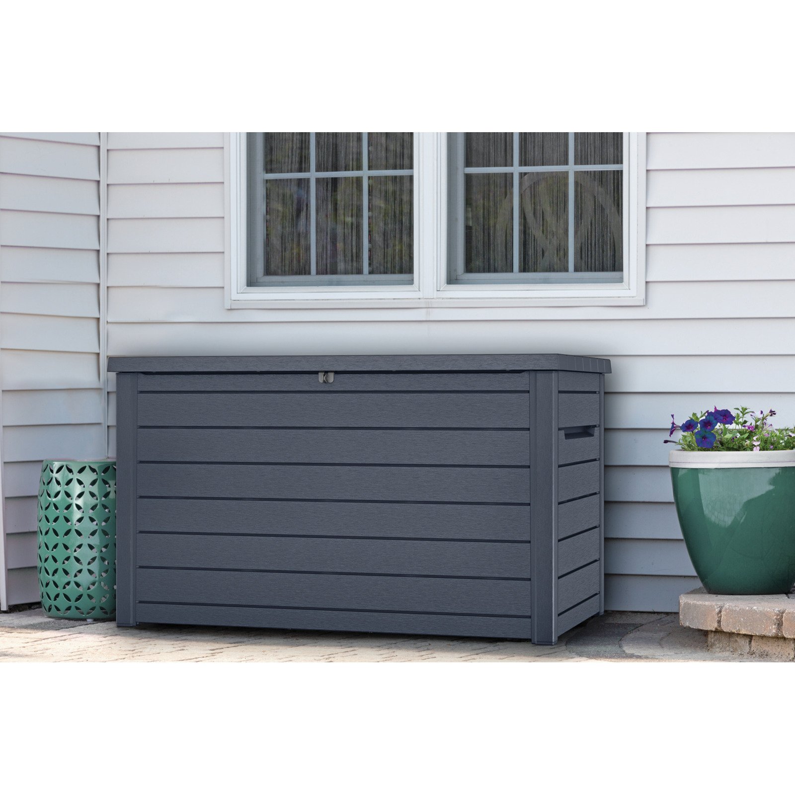 Kissenbox Ontario anthrazit