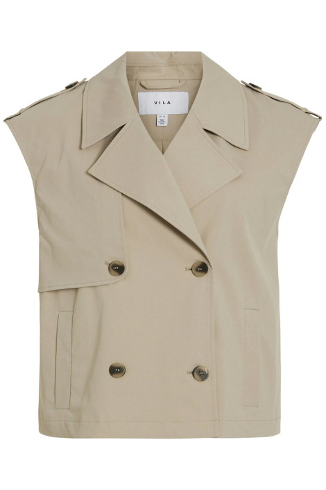 Vila beige dames gilet