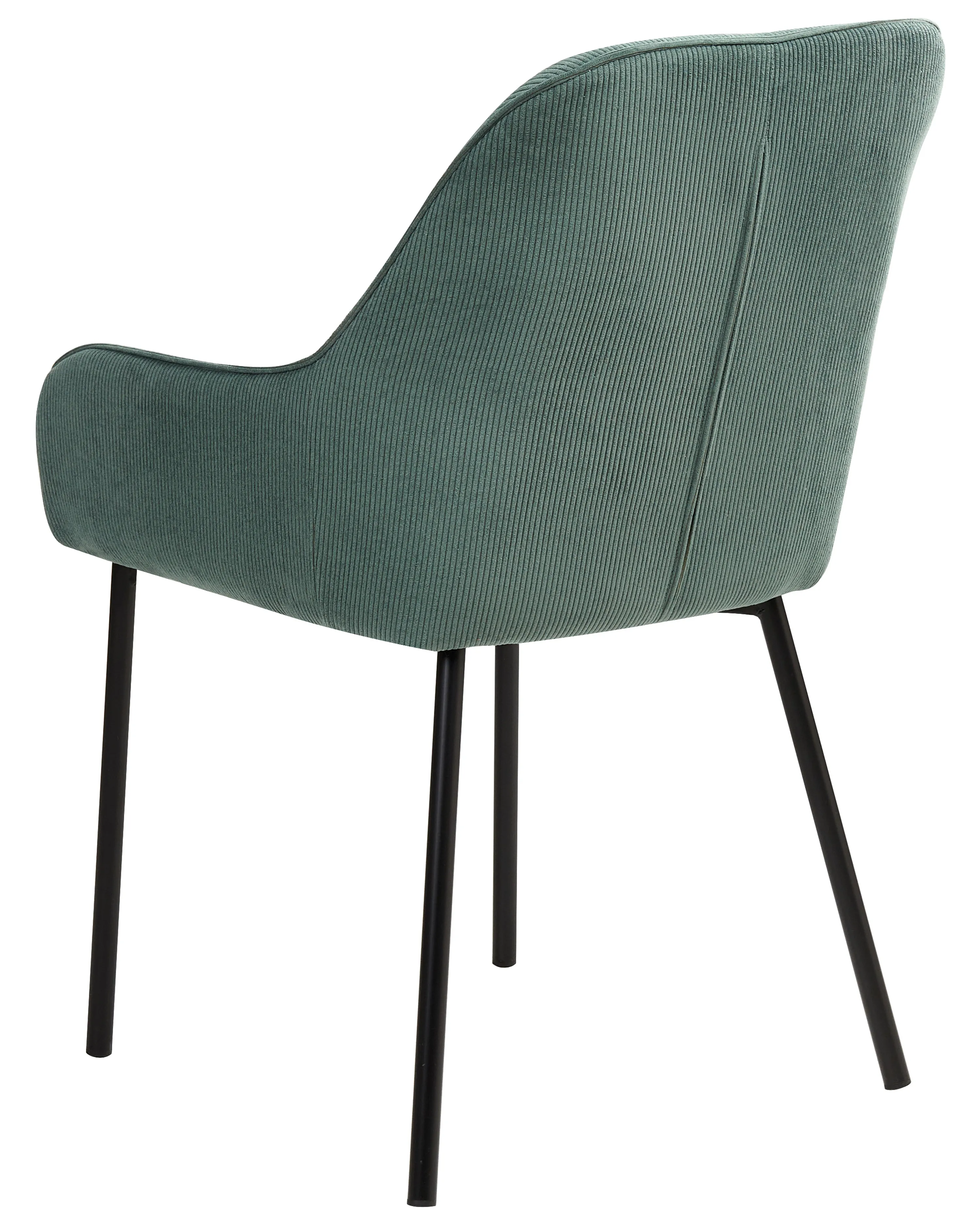 Set van 2 eetkamerstoelen LOVERNA Corduroy Groen