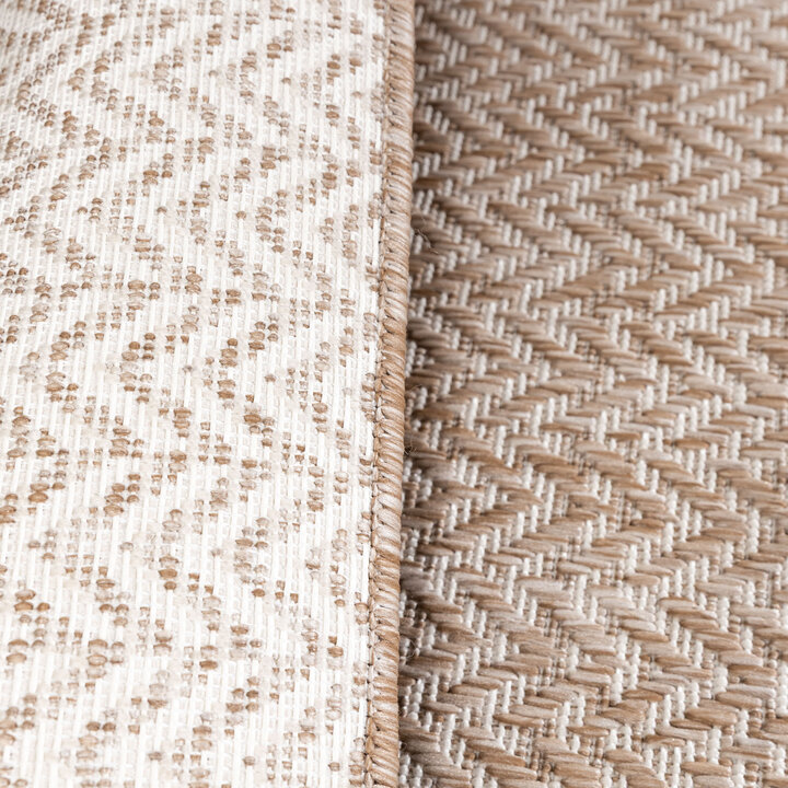 Jute buitenkleed - Nusa Lines Beige