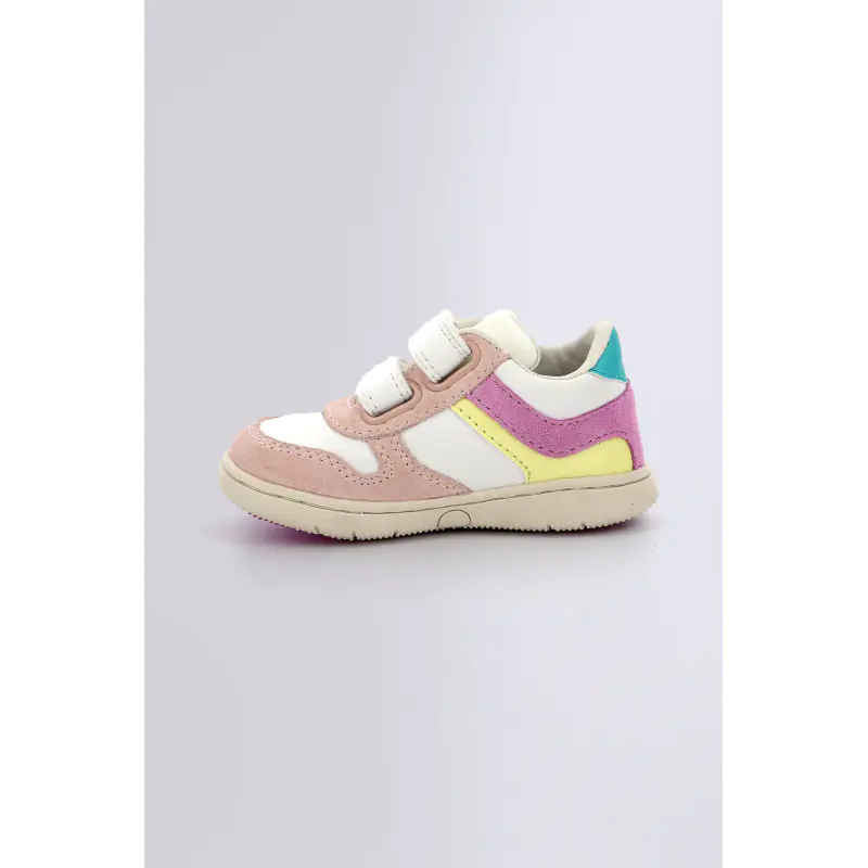 Kickmotion Beige rose jaune BASKETS BASSES Synthétique Garçon