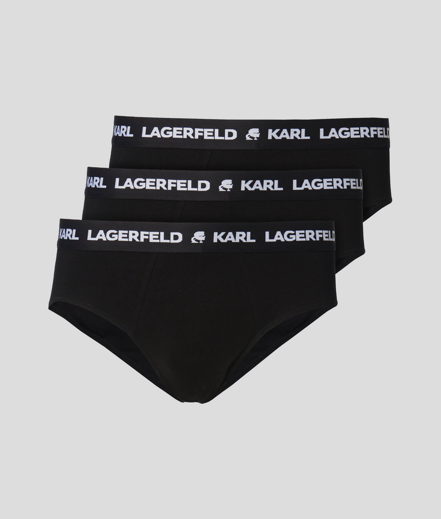 LOT DE 3 SLIPS À LOGO - Noir