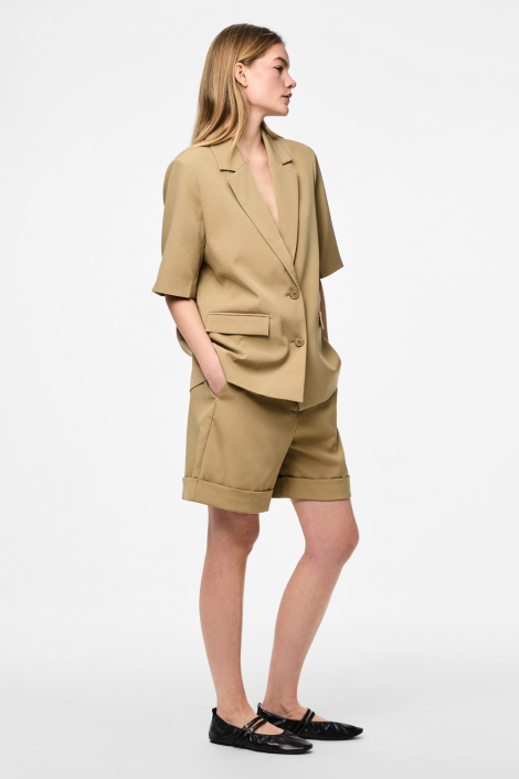 Pieces camel dames korte broek