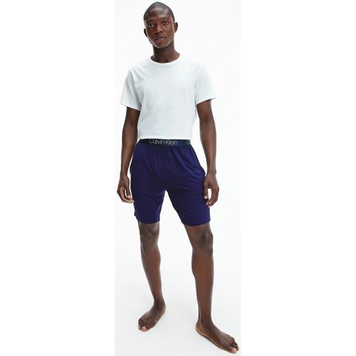 Calvin Klein Jeans - 000NM1660E SLEEP SHORT-UZZ ANIMAL BAYOU BLUE Azul