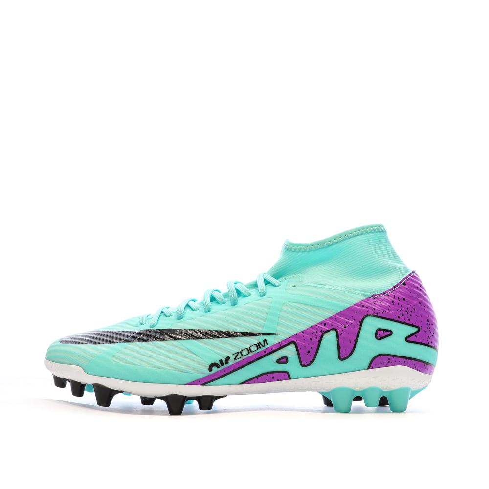 Nike Chaussures de foot Turquoise Homme Nike Zoom Superfly 9 Academy AG