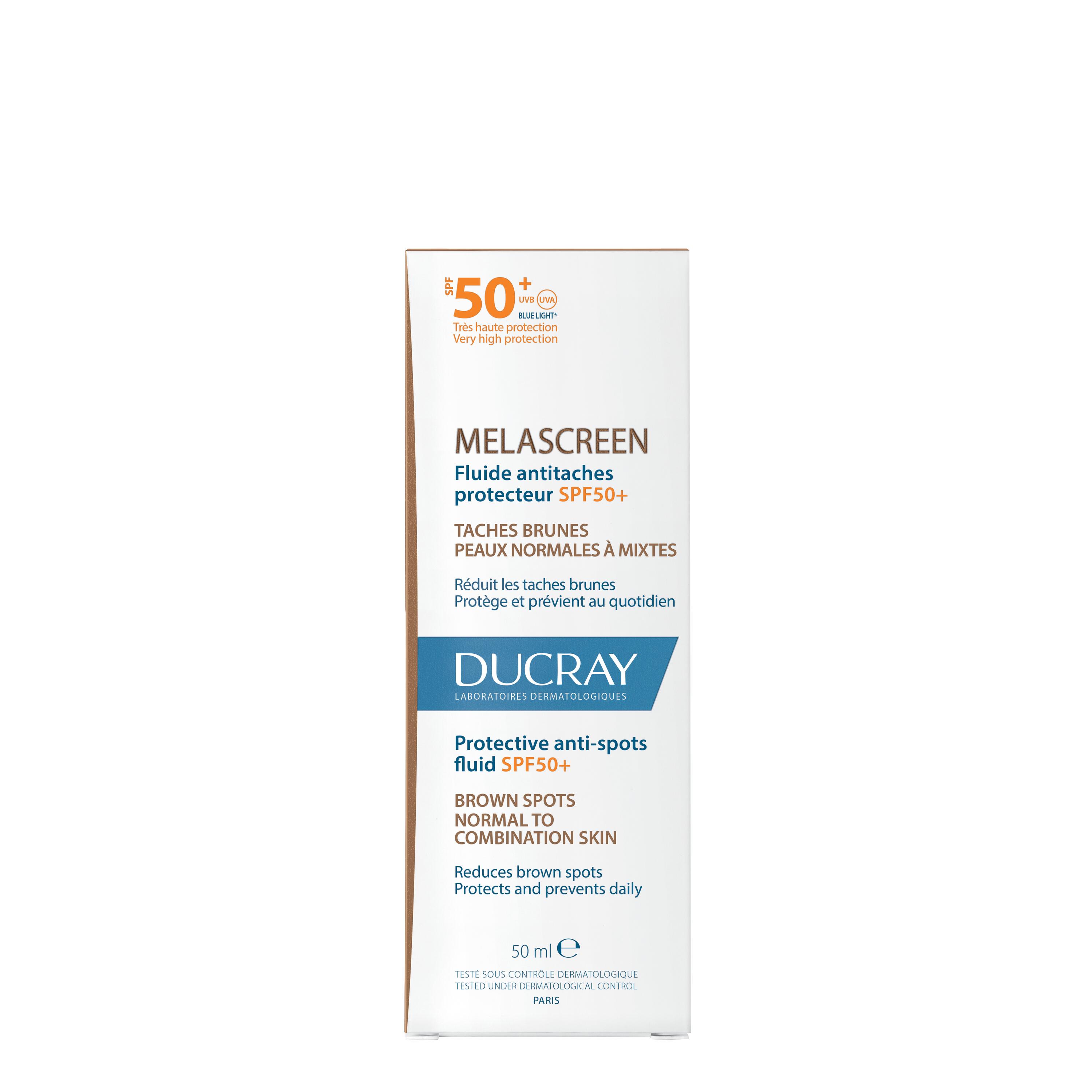 DUCRAY MELASCREEN Anti-Pigmentflecken Fluid<br>50 ml, Tube, flüssig, SPF50+