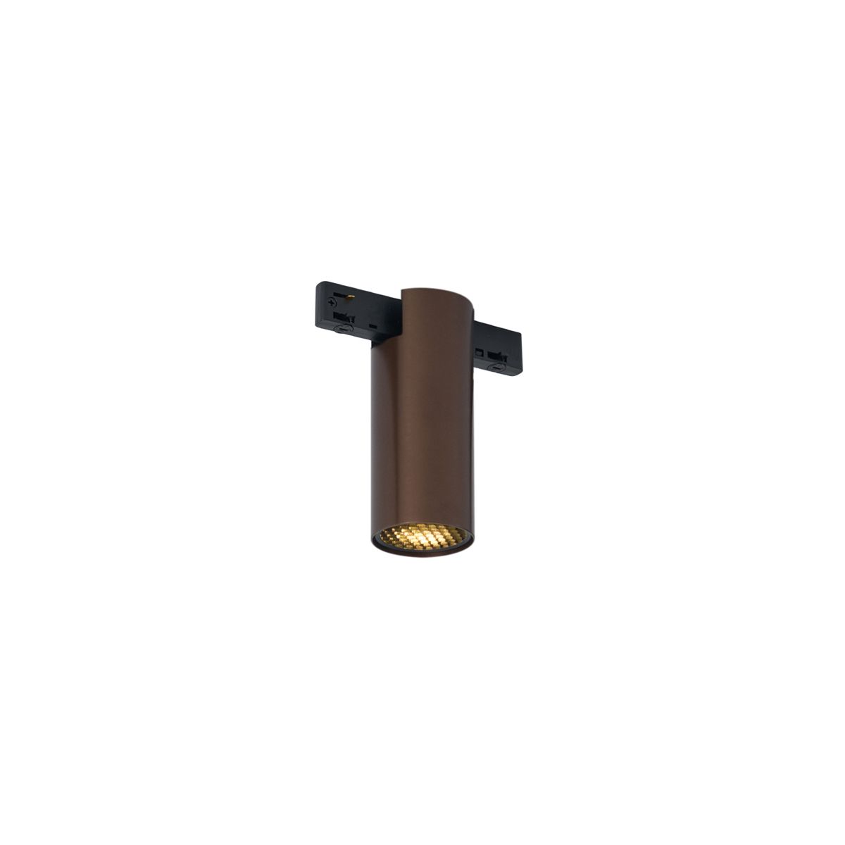 Moderne spot donker brons voor railsysteem 1-fase GU10 35mm - Slimline Nubee Honey