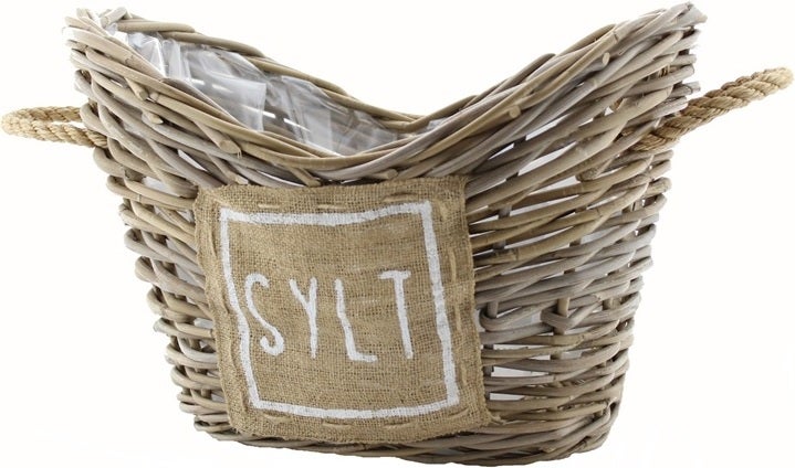 Van der Leeden plantenmand Rattan naturel 50 x 39 x 34 cm
