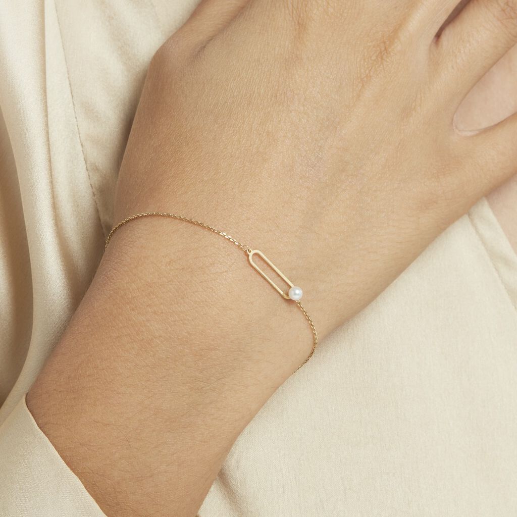 Bracelet Or Jaune Lucasta Perle De Culture