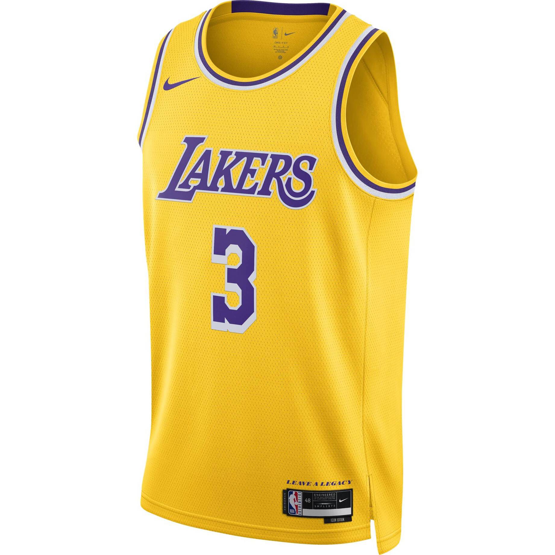 Nike| Herren Basketballtrikot NBA ANTHONY DAVIS LOS ANGELES LAKERS ICON EDITION 2022/23