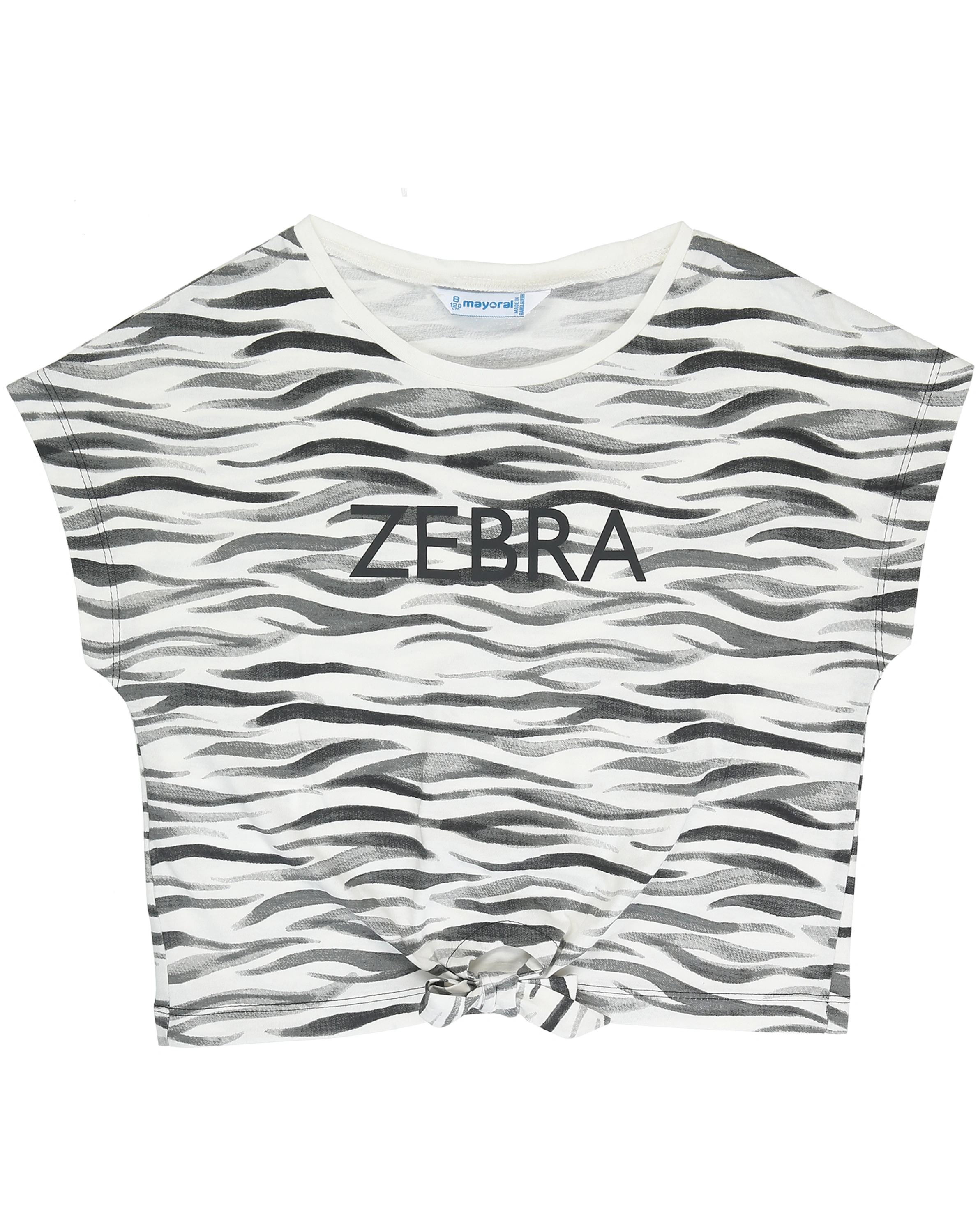 T-Shirt ZEBRA 2er Set in schwarz/weiß