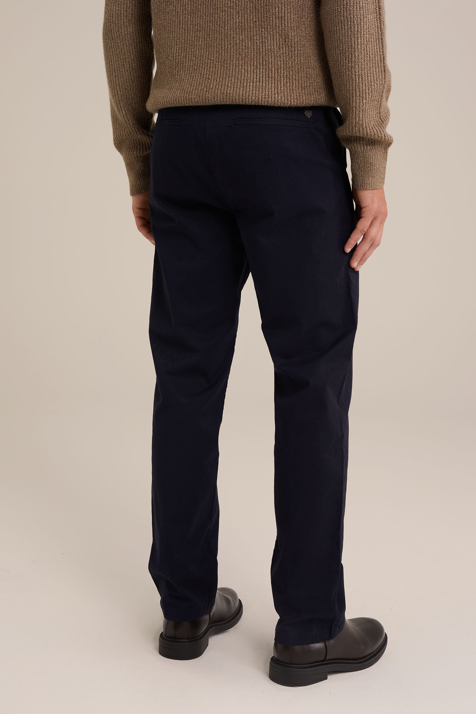relaxed fit chino Fundamentals Marineblauw