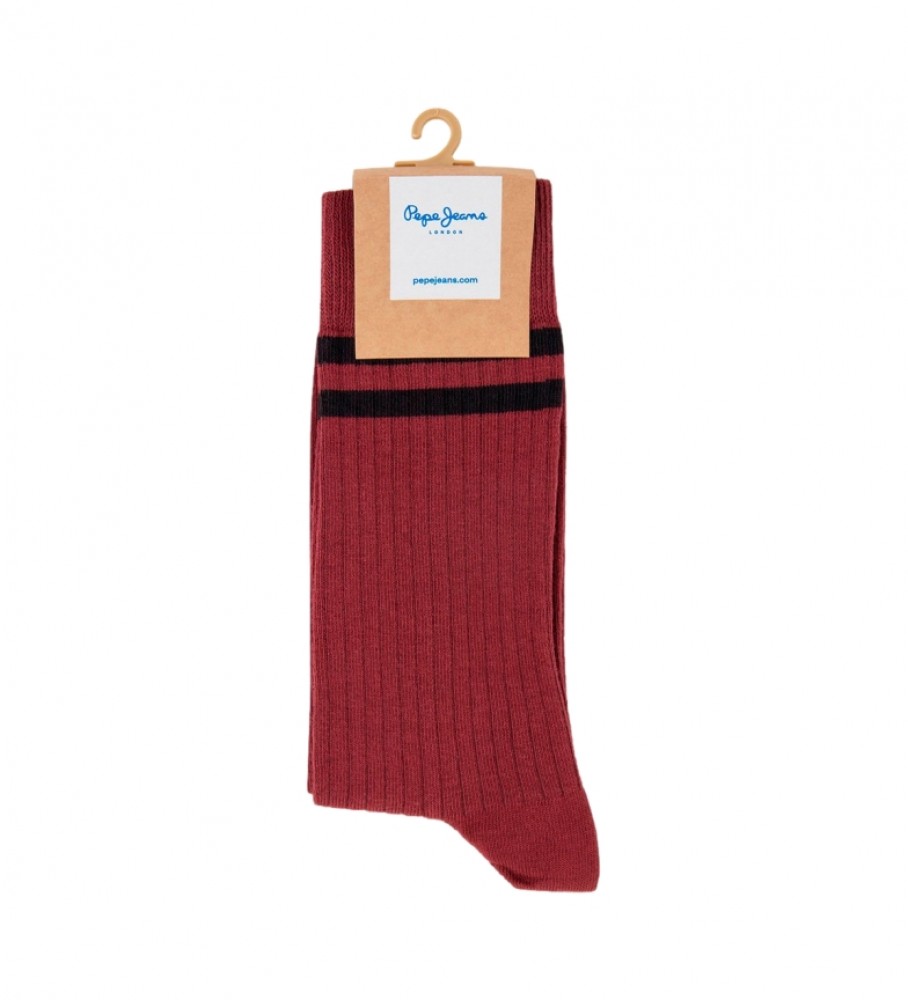 Pacote com 3 pares de meias Pepe Jeans com detalhes em vermelho