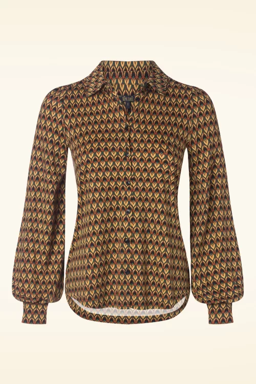 King Louie Maisie Dandy blouse in zwart